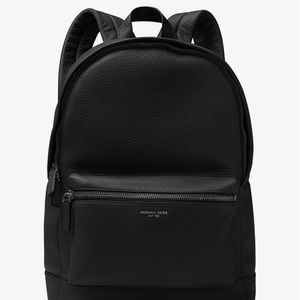 Michael Kors Bryant Leather Black Backpack New